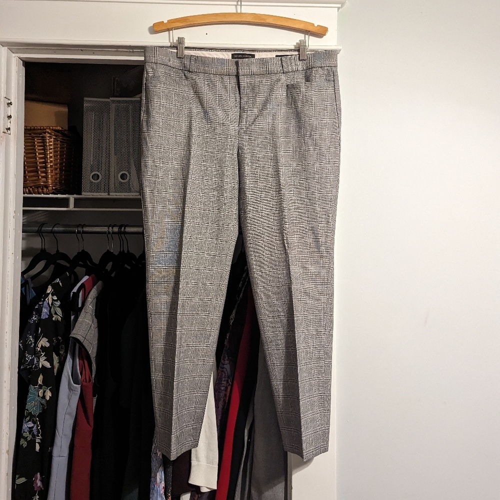 Banana Republic Plaid Sloan Work Pants